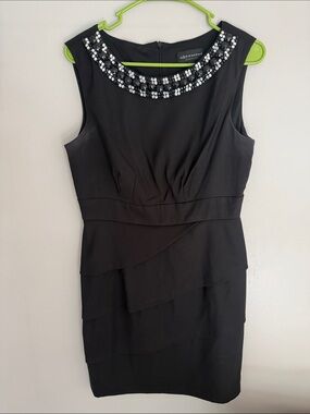Women’s Black Dress Connected Apparel Sz10